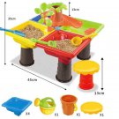 Kids Sand Bucket Water Wheel Table Play Set Toys Outdoor Beach Sandpit Toys Baby Learning Education 