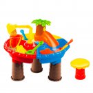 Beach Toys & kids color Summer Large Water Digging Sandglass Play Sand Tools small tree square b