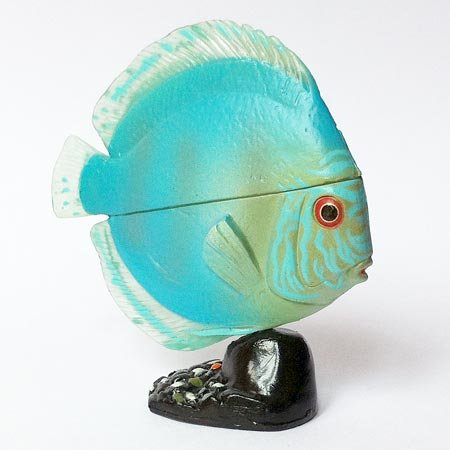 Choco Egg - Pet Animals Series 2 - Discus Solid Blue - Kaiyodo