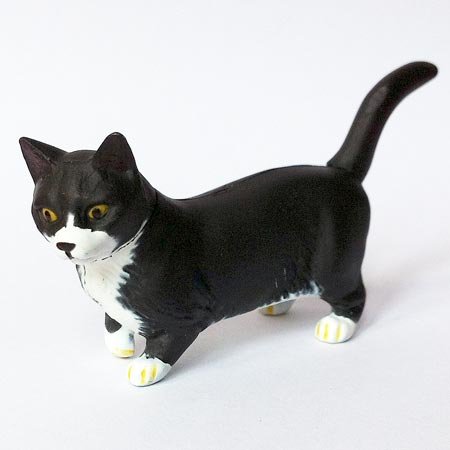 ChocoQ - Pet Animals Series 3 - Munchkin White Black - Kaiyodo