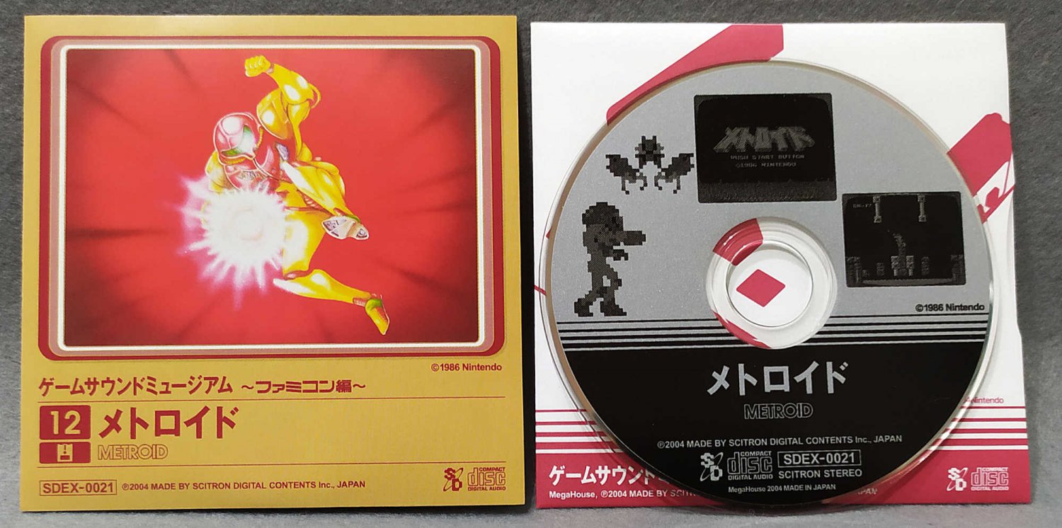 Game Sound Museum Metroid Soundtrack Mini CD Nintendo Famicom Mega House
