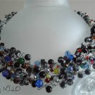 Crochet wire necklace