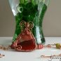 Wire Wrapped Jewelry, Wire Wrapped Necklace,Handmade Wire Wrapped Necklace, Wrapped agate pendant