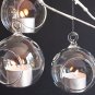 12pcs candle holders,hanging glass candlestick,tealight holders,wedding supplies,wedding candles