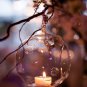 12pcs candle holders,hanging glass candlestick,tealight holders,wedding supplies,wedding candles