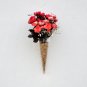 Set of 3 cone wall terrarium//indoor wall planters/ taper glass vase for wall decor