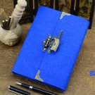 Royal Blue Journal with Vintage Key and Lock Personal Diary Organizer for Women Royal Blue Journal with Vintage Key and Lock Personal Diary Organizer for Women