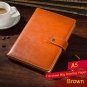 NEW Brown PU Leather Lined Paper Diary Journal Business Notebook to Write in A 5