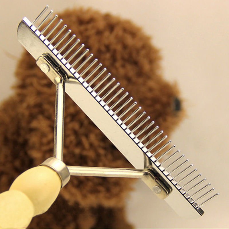 Thick Hair Dog Rakes Pet Fur Shedding Grooming Brush only for Big Size Dogs