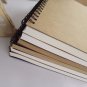 50 pieces Kraft cover Blank White Paper Sketchbook Spiral Journal by UPS
