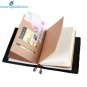 Genuine Black Leather Pocket Journal Diary Handmade Travel Note Pad to Write in