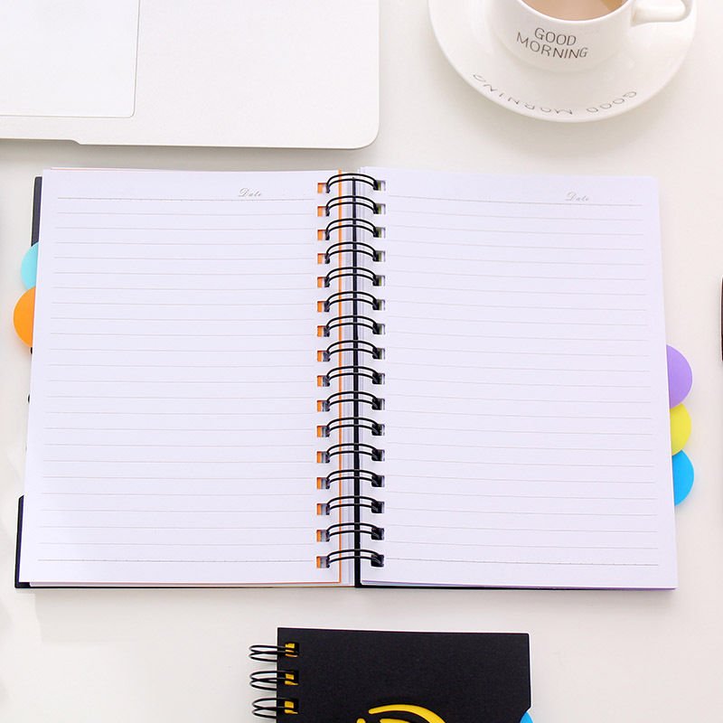 A5 Hard Cover Spiral Index Notebok 290 Page Ruled Writing Journal Diary 1 Piece