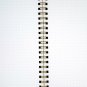 Big Dotted Notebook B5 - Spiral Dot Grid Paper Notebook - Tan Cover 7.5"X10.5"