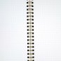 Dotted Notebook A5 - Spiral Dot Grid Paper Notebook - Tan Cover 5.5"X8.5"