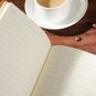 NEW Brown PU Leather Lined Paper Diary Journal Business Notebook to Write in A5
