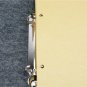 Vintage Journal to Write in - Retro Lock Gray Leather Cover Refillable A5 Paper