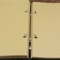 Vintage Journal to Write in - Retro Lock Gray Leather Cover Refillable A5 Paper