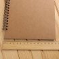 Wholesale Lots 50pcs A5 Spiral Sketchbook Tan Kraft Cover White 100 Blank Pages