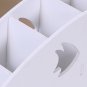 White Wooden Desk Shelf Remote Control Holder Phone Keys Candy Pen Organizer 1pc