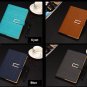 Writing Journal Blue Faux Leather Cover Lined Diary Magnetic Clasp Notebook