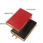 Thick Blank Page Sketch Notebook - Red PU Leather Bound Writing Journal - A6