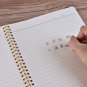 Wholesale Lots 50pcs A5 Spiral Notebook Tan Cover Lined Paper Journals 100 Pages