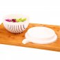 White 60 Seconds Salad Vegetables Fruit Cutting Bowl Kitchen Tools 1 set