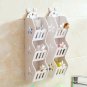 White Wooden Wall Shelf Hanging Home Decoration for Bathroom Kitchen Living Room