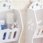 White Wooden Wall Shelf Hanging Home Decoration for Bathroom Kitchen Living Room