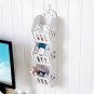 White Wooden Wall Shelf Hanging Home Decoration for Bathroom Kitchen Living Room