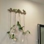 4 White Hanger Wooden Mounted Wall Hook - Rustic Birds Singging Decorative Hook