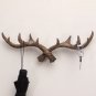 Wooden Antlers Wall Hook for Coats, Hats, Scarf - Deer Rack Decorative Idea