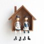 House Like Wooden Wall Shelf, Decorative Idea of Hanging Planter Storage Box,1pc