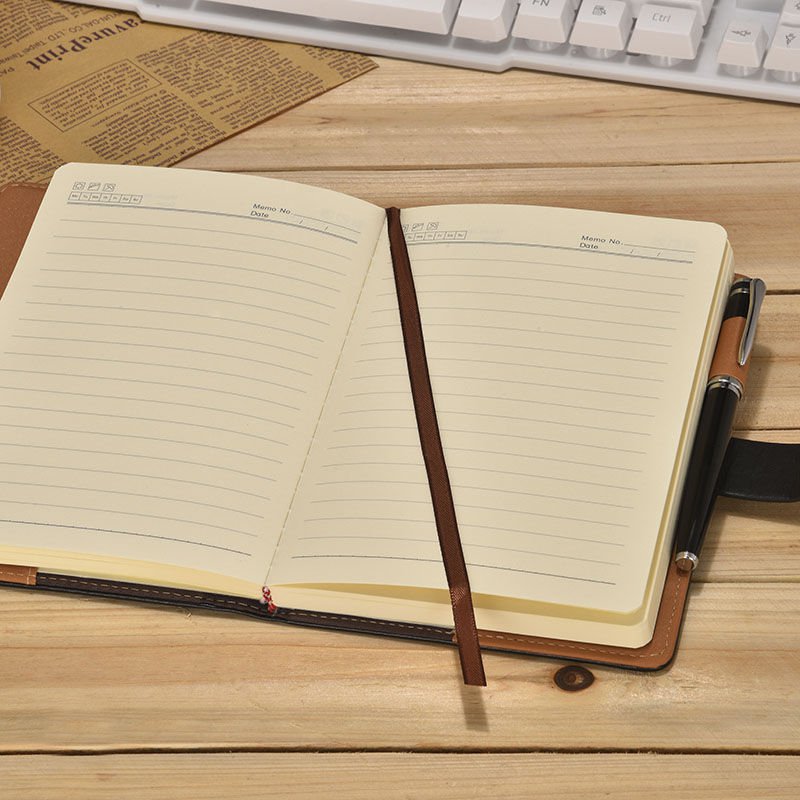 Vintage Embossed Leather Writing Journal with Combination Lock Ruled ...