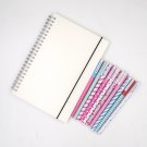 Bullet Journal Kit - A5 Transparent Hardcover Dot Grid Journal and 10 Color Pens