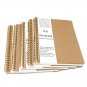 5 pcs A5 Dotted Grid Spiral Notebook Journal, Cardboard Soft Cover, 100 Pages