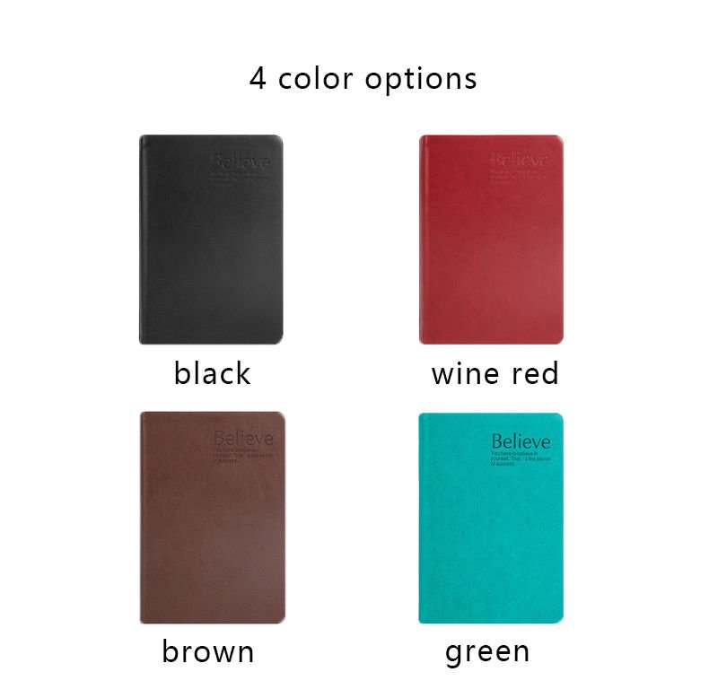 A5 Classic Leather Journal Blank Page Paper Diary Writing Notebook 600 ...