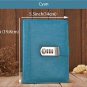 B6 Leather Cover Sprial Journal with Combination Lock Ruled Diary 1 Piece New