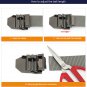 Mens outdoor Tactical Canvas Webbing Blet with Star Metal Buckle 47.2 inch Long