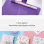 A6 Floral Password Locking Leather Journal Diary with Tassel Bookmark Girls Gift