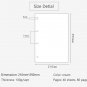 A4 Refill Paper Inserts for Loose Leaf Notebook, 4 Holes Inner Paper, 40 Sheets