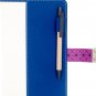 Password Lock Diary Notebook Medium A5 Leather Cover, Lined Page Journal, Purple