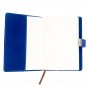 Blue Stone Password Lock Diary Notebook Leather Cover, Lined Page Journal, A5