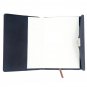 Black Trifold Business Diary Notebook with Password Lock, Pen Loop, Card Holder