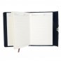 Black Trifold Business Diary Notebook with Password Lock, Pen Loop, Card Holder