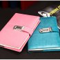 Password Code Lock Journal Leather Cover Lined Diary 5.8 x 8.6 inch 200 Pages