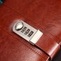 Password Code Lock Journal Leather Cover Lined Diary 5.8 x 8.6 inch 200 Pages