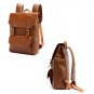 Retro 13L Faux Leather Backpack School Bag Bookbag Daypack Rain Proof 3 Colors