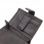 Men's Genuine Leather Bifold Wallet with Flip ID Safety Clip Cards Coin Pockets