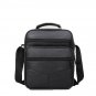 Men's Black Leather Shoulder Bag Handbag Purse Cross Body Organizer Multi Pocket